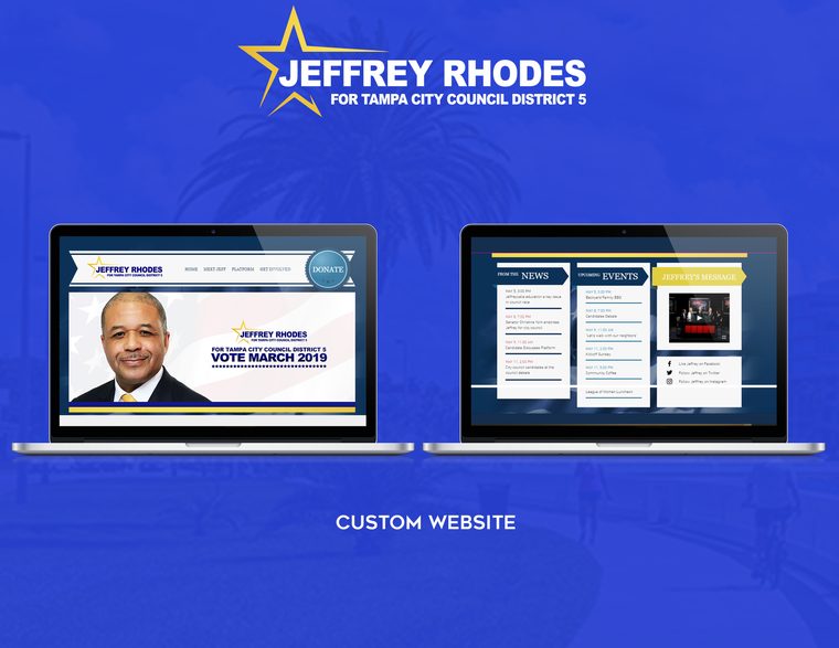 Custom website built by Awkward Media Group